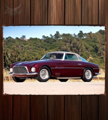 Металлическая табличка Ferrari 375 America Vignale Coupe (0327AL)